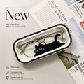 Étui pliant transparent pour lunettes de myopie