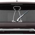 Autocollant vinyle chat mignon pour pare-brise