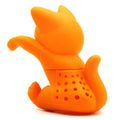 Ensemble de 2 Infuseurs à Thé Silicone Chat Rose et Orange
