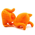 Ensemble de 2 Infuseurs à Thé Silicone Chat Rose et Orange