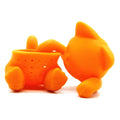 Ensemble de 2 Infuseurs à Thé Silicone Chat Rose et Orange