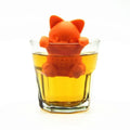 Ensemble de 2 Infuseurs à Thé Silicone Chat Rose et Orange