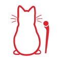 Autocollant vinyle chat mignon pour pare-brise