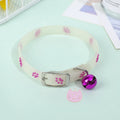Collier lumineux pour chat avec empreinte scintillante et breloques