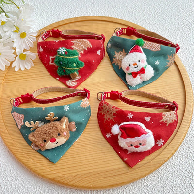 Écharpe de Noël réglable pour chat