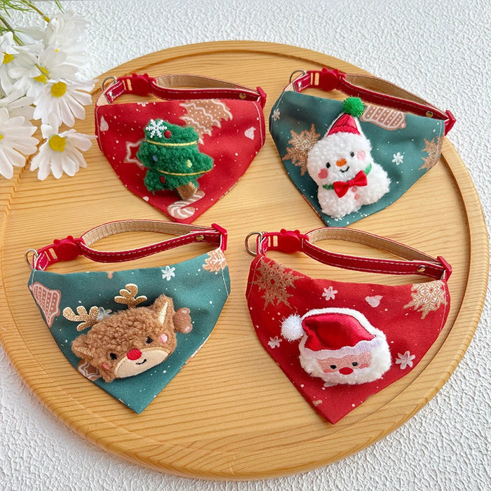 Écharpe de Noël réglable pour chat