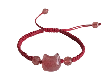 Bracelet chanceux enroulé rouge