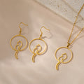 Boucles d'Oreilles Pendantes Queue de Chat en Acier Inoxydable