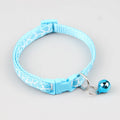 Collier nylon réglable pour chat avec imprimé et clochettes