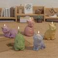 Moule silicone chaton 3D pour bougies et artisanat