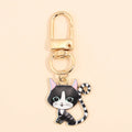 Porte-clés émail Kawaii chat