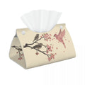 Boîte à mouchoirs cuir PU motif chat personnalisé