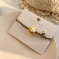 Bracelet kawaii chat en céramique ajustable