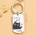 Porte-clés chat noir pour femmes et filles