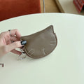 Petit porte-monnaie en cuir de mouton motif chat mignon