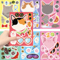 Puzzle Tête de Chat 8/16/24 pièces Autocollants Décoratifs