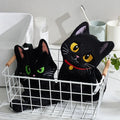 Serviette à main en forme de chat noir absorbante
