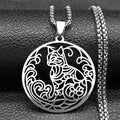 Collier pendentif chat personnalisé en acier inoxydable