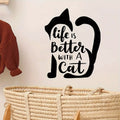 Autocollants muraux silhouette de chat pour chambre et salon