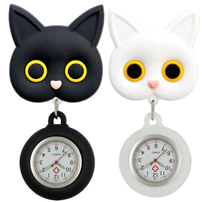 Badge bobine chat infirmière 3D pour montre de poche
