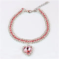 Collier en strass pour chaton