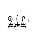 Autocollant mural chat noir drôle pour décoration intérieure