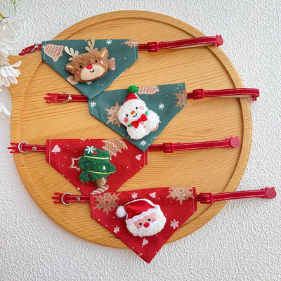 Écharpe de Noël réglable pour chat