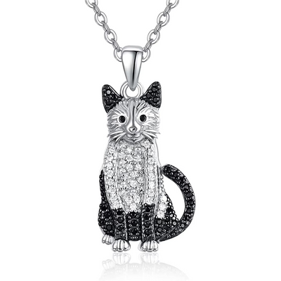 Collier élégant pour femmes avec pendentif chat