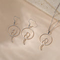 Boucles d'Oreilles Pendantes Queue de Chat en Acier Inoxydable