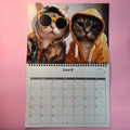 Calendrier suspendu 2026 Chats à lunettes