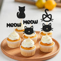 24 pièces Pics à Gâteau Chat pour Anniversaire