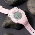 Montre en silicone avec oreilles de chat pour enfants