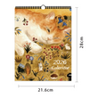 Calendrier mural 2026 autoportraits de chats foulard