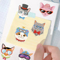 Puzzle Tête de Chat 8/16/24 pièces Autocollants Décoratifs