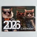 Calendrier suspendu 2026 Chats à lunettes