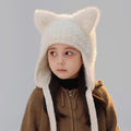 Bonnet Hiver Tricoté avec Oreilles de Chat Unisexe