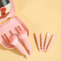 Ensemble de 6 mini pinceaux de maquillage avec miroir et boîte