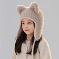 Bonnet Hiver Tricoté avec Oreilles de Chat Unisexe