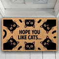 Tapis antidérapant avec citation chaton humour