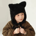 Bonnet Hiver Tricoté avec Oreilles de Chat Unisexe