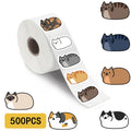 500 autocollants chat Kawaii en vinyle imperméable