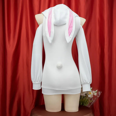 Pull à Capuche en Peluche avec Griffe de Chat pour Femme