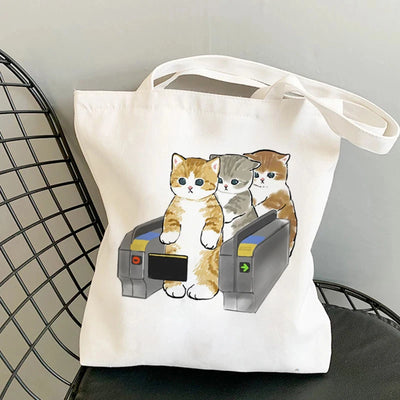 Sac fourre-tout Kawaii Chats Manga femme