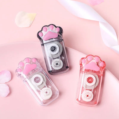 Ruban de ration portable Kawaii griffe de chat blanc 6m