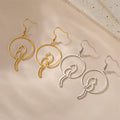 Boucles d'Oreilles Pendantes Queue de Chat en Acier Inoxydable