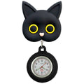 Badge bobine chat infirmière 3D pour montre de poche