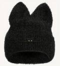 Chapeau tricoté oreilles de chat en laine confortable