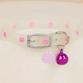Collier lumineux pour chat avec empreinte scintillante et breloques