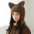 Bonnet Hiver Tricoté avec Oreilles de Chat Unisexe