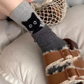 Chaussettes Mi-Mollet Chat Kawaii Automne-Hiver